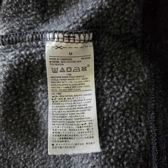 ⭐️Banana Republic Womans Charcoal Sweatshirt Size Med - Picture 4 of 5